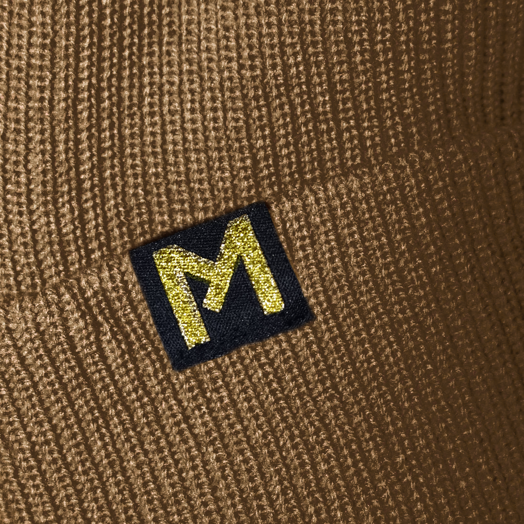 Gorro 100% Lana color dorado