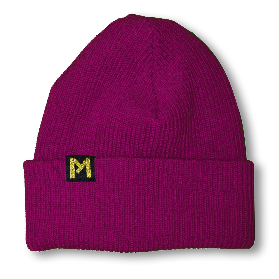 Gorro 100% Lana color lila
