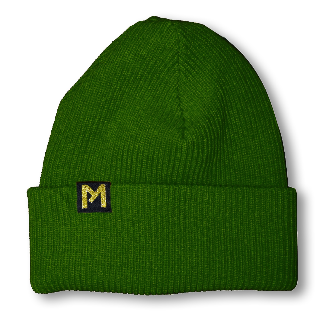 Gorro 100% Lana color verde irlanda